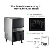 Blizzard Under Bench Ice Maker Air Cooled 36kg - SN-80P