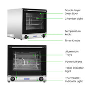 ConvectMax Convection Oven 50 to 300°C - 4 Trays 435 x 315mm - YXD-1AE