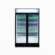 Bromic Upright Display Fridge – 885L – 2 Doors – Flat Glass – Black - GM0900LBECO