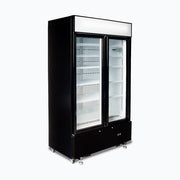 Bromic Upright Display Fridge - 960L - 2 Doors - Flat Glass - Cassette - GM1000LBCAS