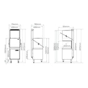 Classeq Pass Through Dishwasher with Steam Recovery - CP500SR