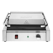 Apuro Bistro Large Ribbed Contact Grill - Ribbed/Ribbed - CU602-A