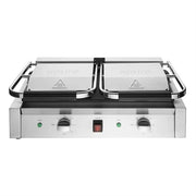 Apuro Bistro Double Ribbed Contact Grill - Ribbed/Ribbed - CU604-A