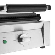 Apuro Bistro Double Ribbed Contact Grill - Ribbed/Ribbed - CU604-A