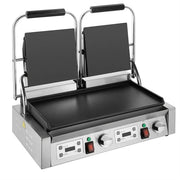 Apuro Double Contact Grill Flat Plates with Timer - CU610-A