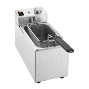 Apuro Single Tank Single Basket 3L Countertop Fryer - CU614-A