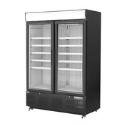 Polar G-Series 2 Door Upright Display Freezer 920L Black - GH429-A