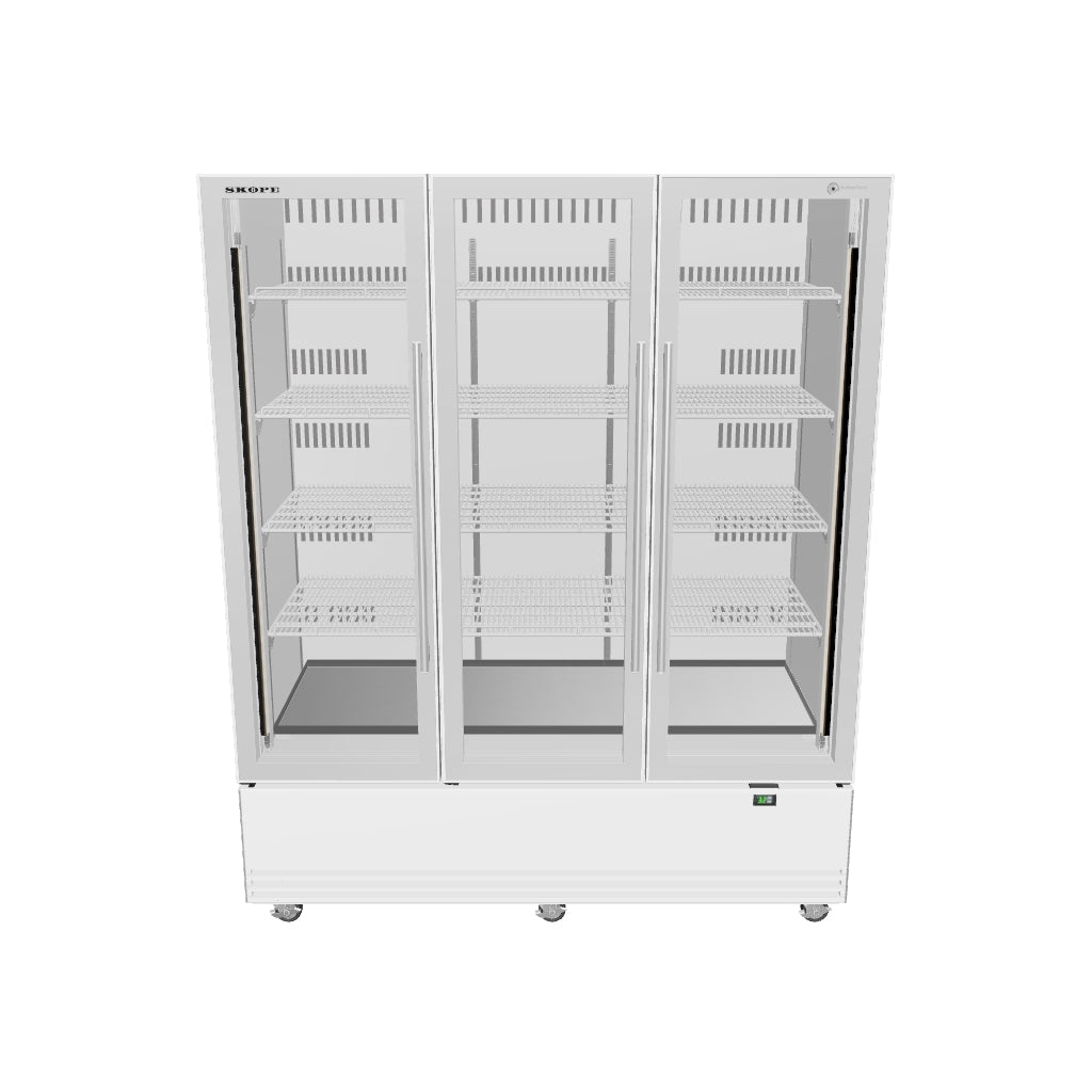 SKOPE ActiveCore BME 3 Glass Door Display or Storage Fridge 1433L - BME1500N-A - 3D model (White Interior / White Exterior)