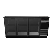 SKOPE BackBar 3 Glass Swing Door Fridge - BB.3.GSW - 3D model (Black Plinth Right)
