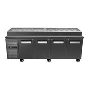 SKOPE ReFlex 4 Solid Door GN Compatible Pizza Preparation Fridge - RF8.PPZ.4.SD - 3D model (Stainless Steel)