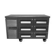 SKOPE ReFlex 6 Drawer Underbench GN 1/1 Fridge - RF7.UBR.2.D6 - 3D model (Stainless Steel)
