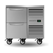SKOPE ProSpec Two Drawer, One Bay, Underbench GN 1/1 Fridge 126L - PG11.UBR.1.D2