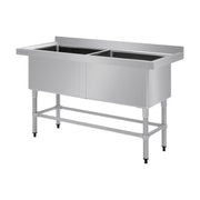 Vogue Double Deep Pot Sink 90mm Drain - HC911