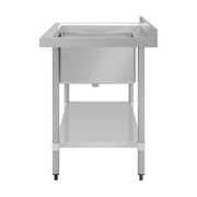 Vogue Single Bowl Sink L/H Drainer 1000mm x 700mm 90mm Drain - HC913