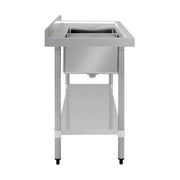 Vogue Double Bowl Sink R/H Drainer 1500mm x 700mm 90mm Drain - HC916