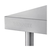 Vogue Stainless Steel Prep Table with Splashback 900mm - T380