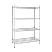 Vogue 4 Tier Wire Shelving Kit 1220x610mm - U257