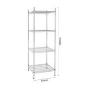 Vogue 4 Tier Wire Shelving Kit 610x610mm - U884