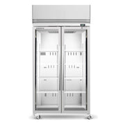 SKOPE Active Core SKFT 2 Glass Door Upright Display or Storage Freezer 896L - SKFT1000N-A - White