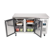 Polar U-Series 2 Door Counter Fridge 282L - G596-A