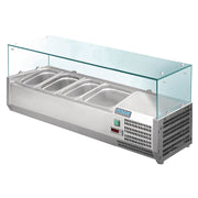 Polar G-Series Countertop Prep Fridge 3x 1/3GN & 1x 1/2GN - GD875-A