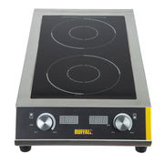 Apuro Heavy Duty Double Induction Hob - 7kW - GF239-A