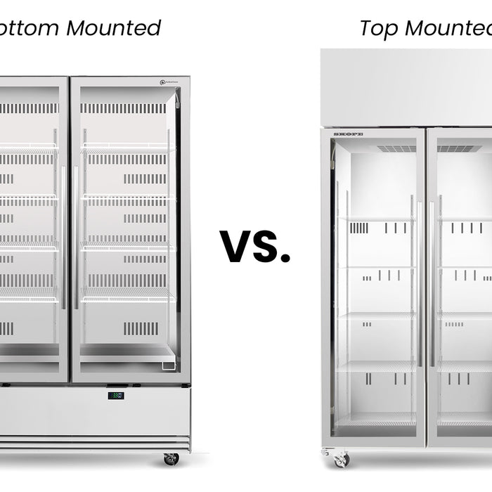 What's The Difference Between Top Mount & Bottom Mount Commercial Fridges?