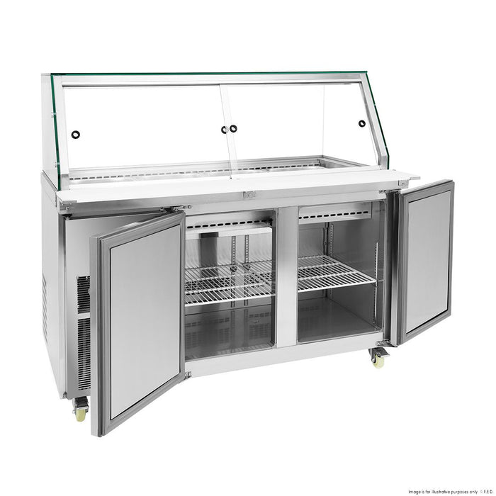 Thermaster Cold Salad & Noodle Bar 4x1/1 GN Pans - PG150FA-XG
