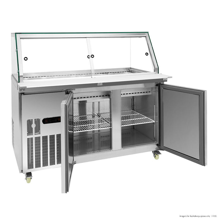 Thermaster Cold Salad & Noodle Bar 4x1/1 GN Pans - PG150FA-XG