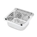 FED Cleaners Sink (hinged grate) With Wall Mount Brackets AB-CS-B