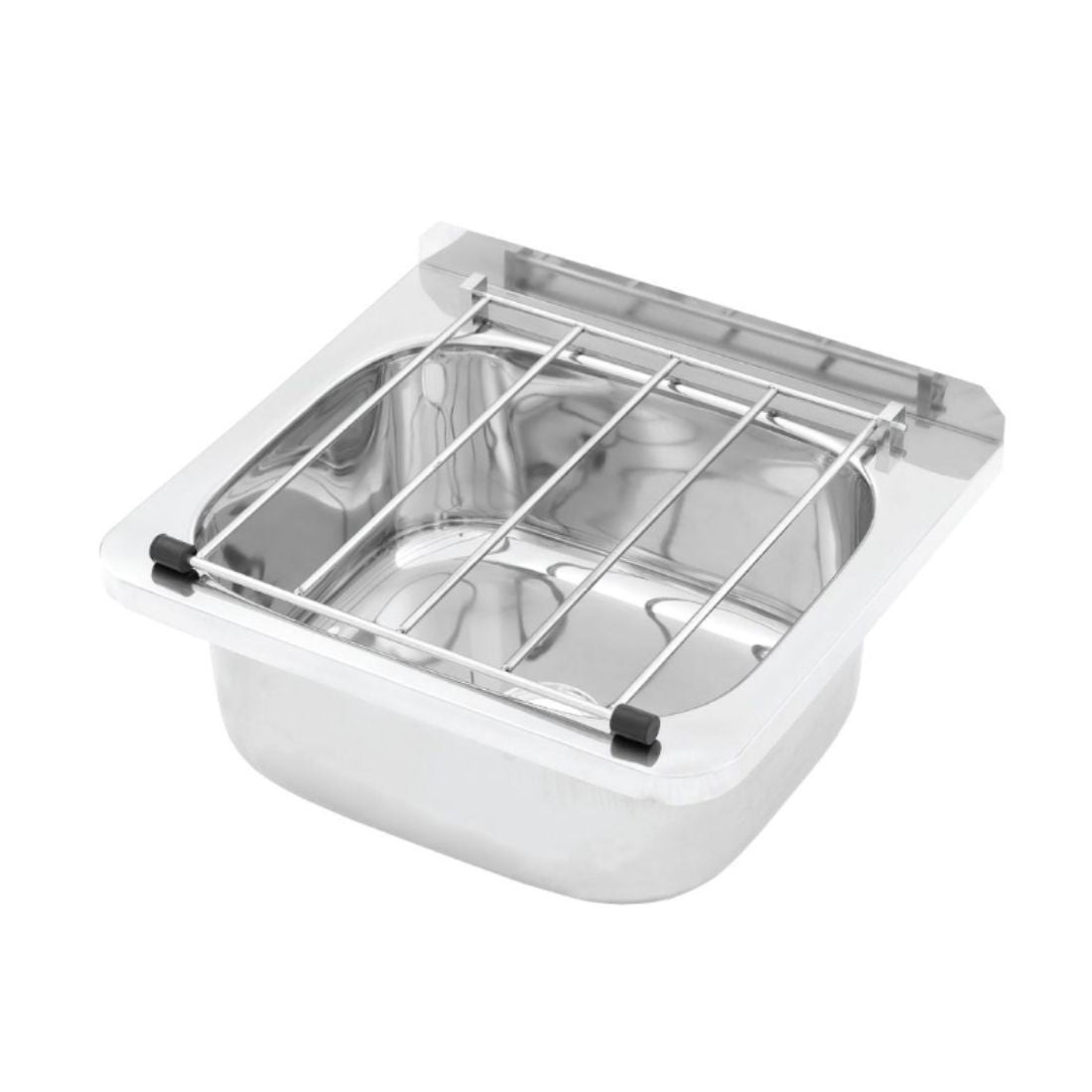 FED Cleaners Sink (hinged grate) With Wall Mount Brackets AB-CS-B