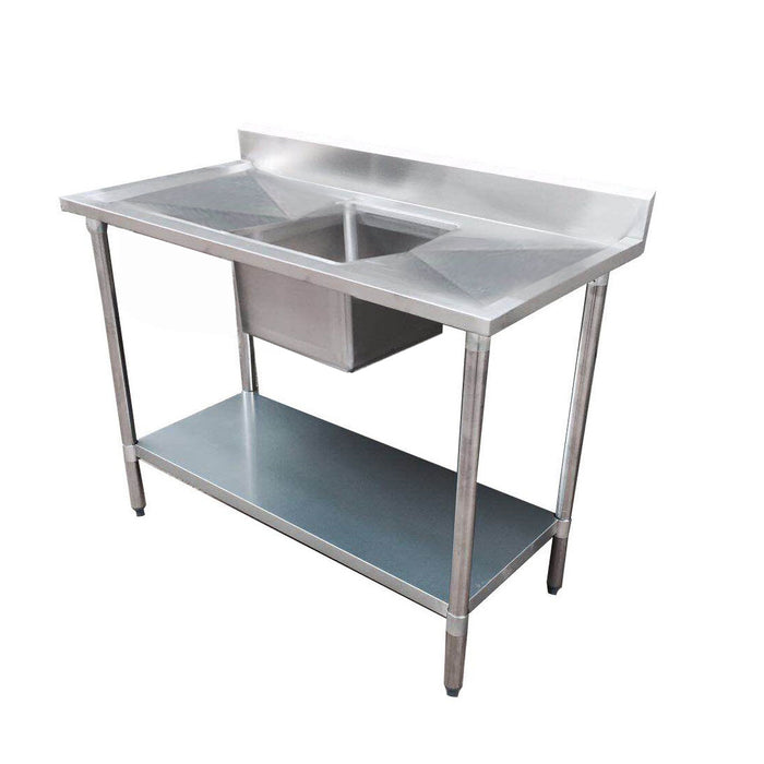 Modular Systems Economic Stainless Steel Single Sink Bench - Centre Sink - SSBC