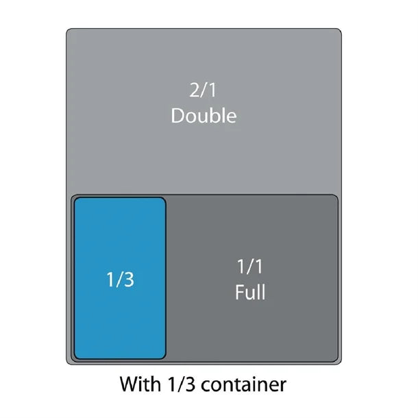 Vogue Stainless Steel Gastronorm Tray 1/3 (25 to 200mm Depths)