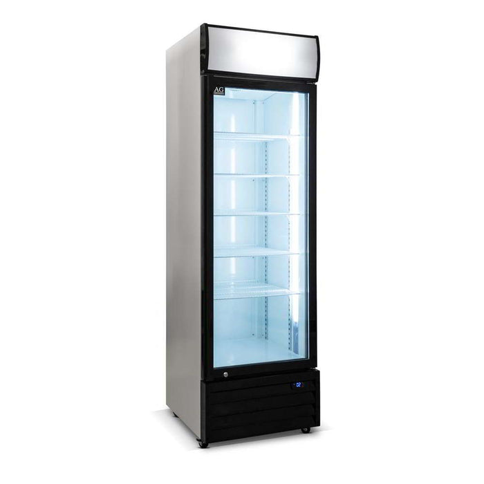 AG Single Door Upright Display Fridge - Glass Door 420L - CU420TNG