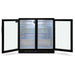 AG Twin Door Bar Fridge - Black Body & Doors 220L - BEER2
