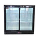 AG Twin Sliding Door Bar Fridge - Black Body & Doors 220L - BEER2-SD