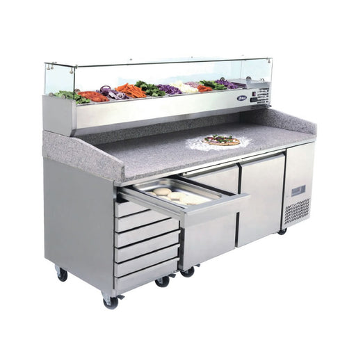 Atosa 2 Door Pizza Table Fridge With Drawers 2010 MM - EPF3480