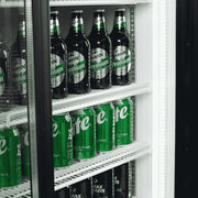 Bromic Upright Display Fridge - 945L - 2 Doors - Sliding - Flat Glass - Lightbox - GM0980LS-NR