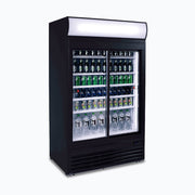 Bromic Upright Display Fridge - 945L - 2 Doors - Sliding - Flat Glass - Lightbox - GM0980LS-NR