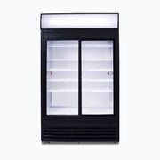 Bromic Upright Display Fridge - 945L - 2 Doors - Sliding - Flat Glass - Lightbox - GM0980LS-NR