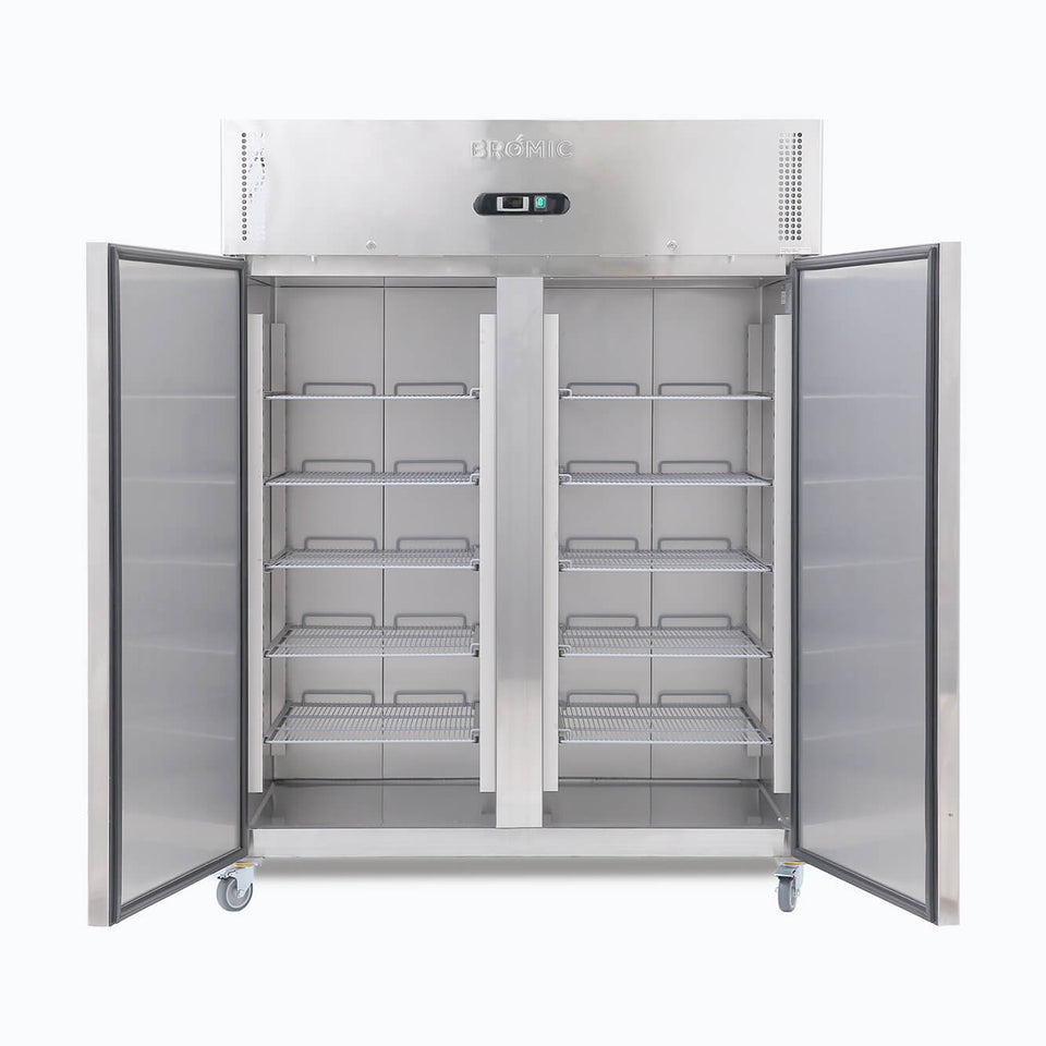 Bromic Upright Fridge - 1300L - 2 Doors - Stainless Steel - UC1300SD-NR-1