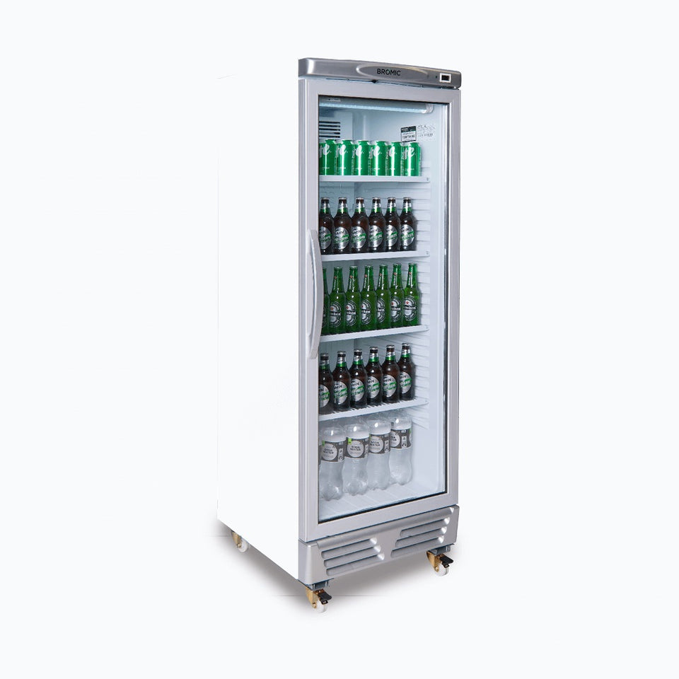 Bromic Upright Display Fridge - 290L - 1 Door - Flat Glass - GM0300-NR