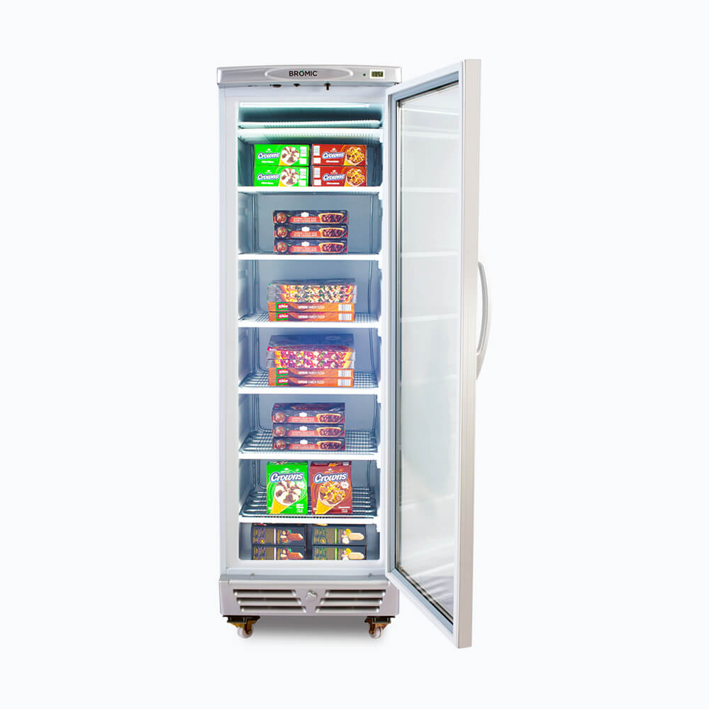 Bromic Upright Display Freezer - 300L - 1 Door - Flat Glass - UF0374S-NR