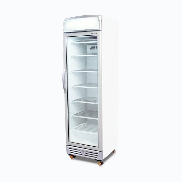 Bromic Upright Display Freezer - 300L - 1 Door - Flat Glass - Lightbox - UF0374LS-NR