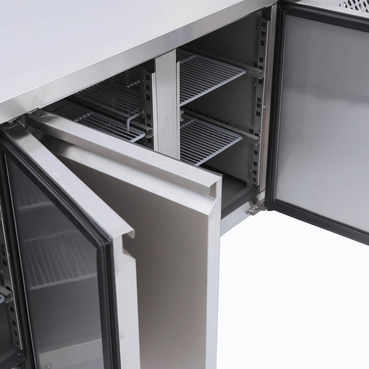 Bromic Under Bench Fridge - 553L - 4 Doors - Stainless Steel - UBC2230SD-NR