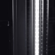 Bromic Upright Display Fridge - 1126L - 2 Door - Flat Glass - GM1100B-NR
