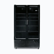 Bromic Upright Display Fridge - 1126L - 2 Door - Flat Glass - GM1100B-NR