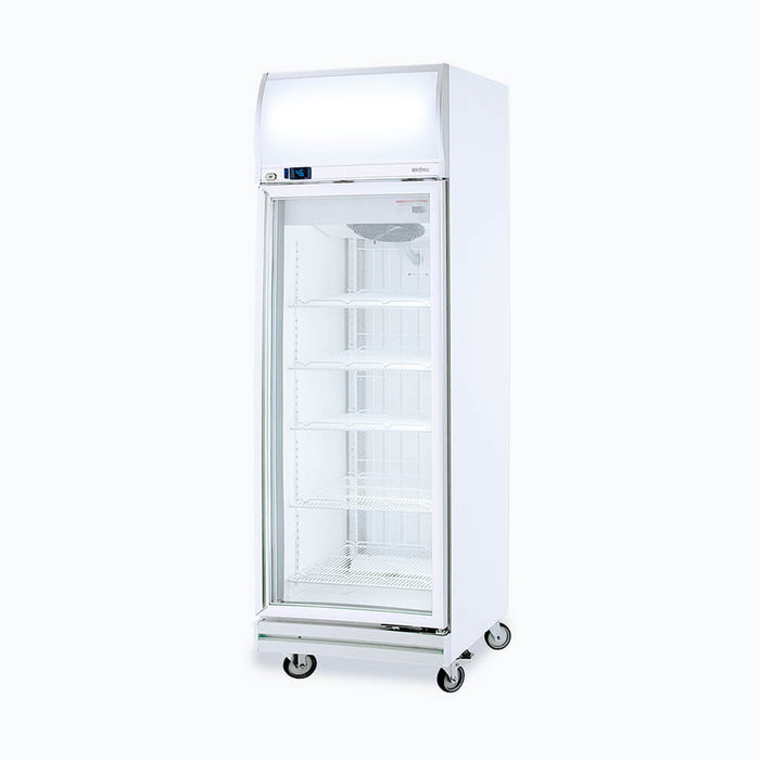 Bromic Upright Display Freezer - 444L - 1 Door - Flat Glass - Lightbox - UF0500LF