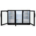 AG Three Door Bar Fridge - Black Body & Doors 320L - BEER3