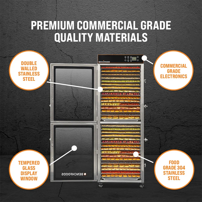 BenchFoods 120 Hook / 32 Tray Vertical Biltong Maker Bundle - 32VCUDG